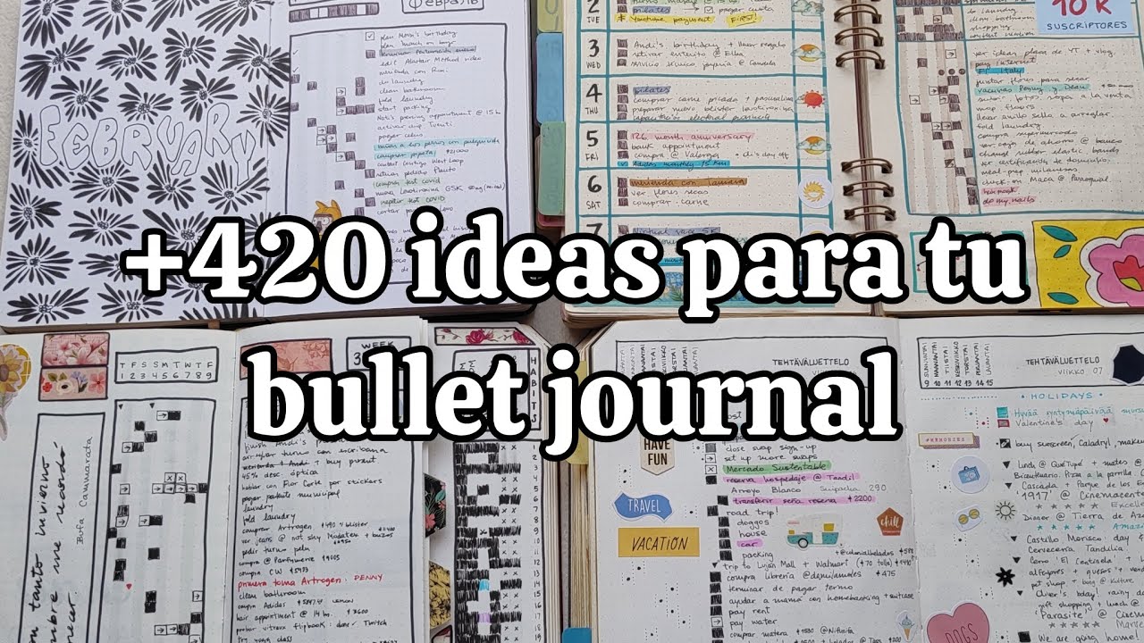 Bullet journal: marat&oacute;n de ideas +420 p&aacute;ginas para tu bujo