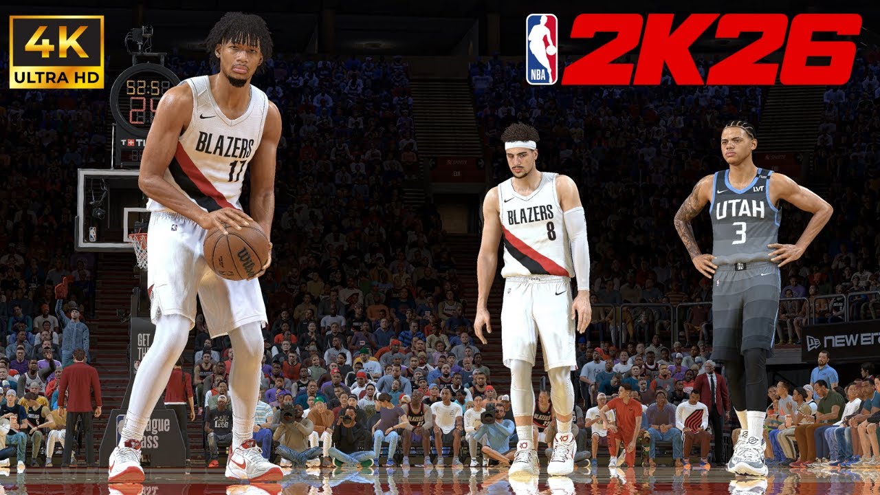 NBA 2K26 | Jazz vs Trailblazers | George vs Avdija | 4K Ultra Realistic Full Game Jan 5 2026