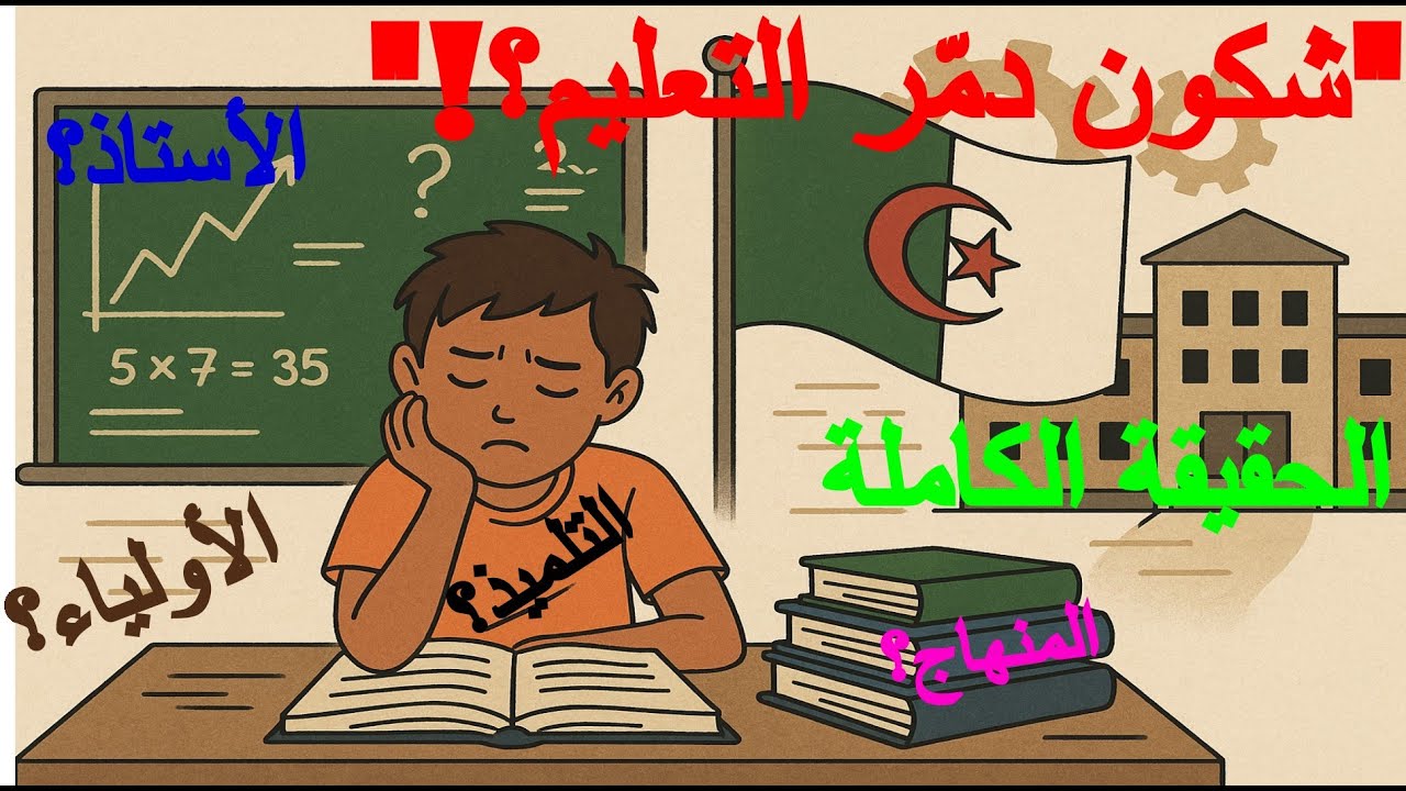 التعليم في الجزائر؟ علاش المنهاج صعيب؟ شكون السبب؟ وكفاش الحل؟