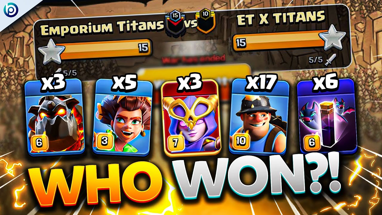 MULTIPLE Strategies USED in THIS 15 v 15 PERFECT WAR in TH16 | Clash of Clans