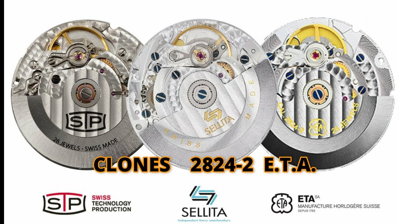 CLONES DEL CALIBRES 2824-2 DE E.T.A..CALIBRES SUIZOS