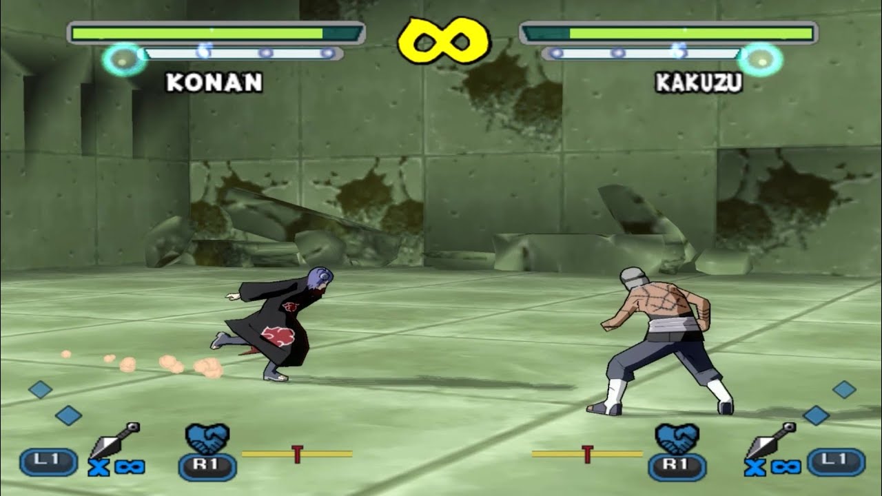 Konan Vs Kakuzu - Naruto Shippuden: Ultimate Ninja 5 Mod (PS2)
