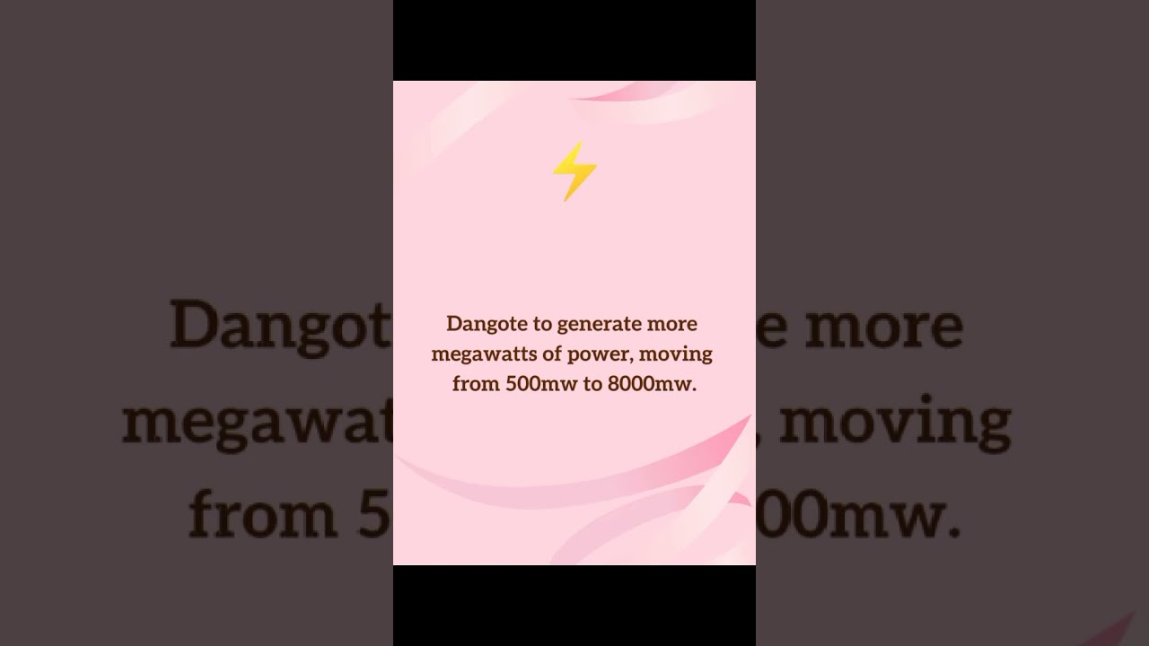 DANGOTE IS PLANNING FOR THE FUTURE #future #dangote #realestate #power #industry #company #economy