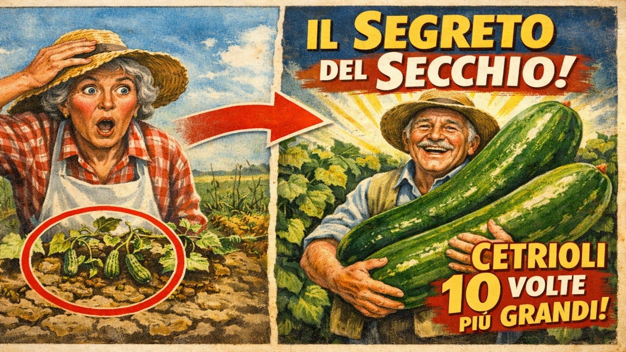 BUTTATE I FERTILIZZANTI! Il Segreto del Secchio per Cetrioli Giganti