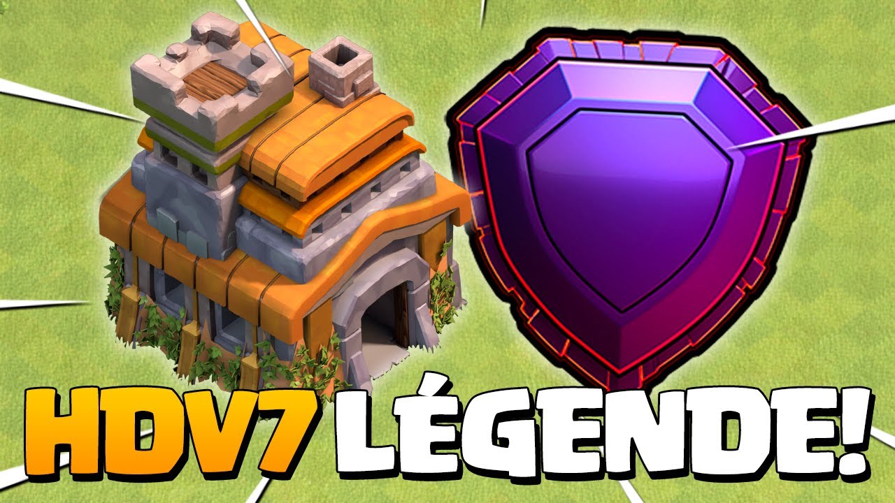 CE JOUEUR MONTE LÉGENDE EN HDV 7 ! Clash of Clans