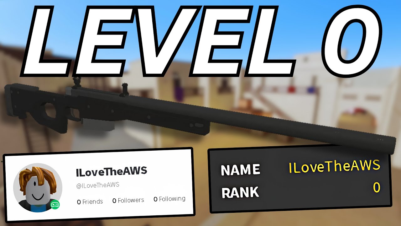 I BOUGHT THE AWS AT RANK 0 (Phantom Forces)