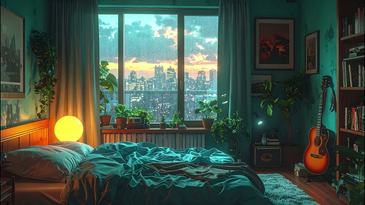 Relaxing Rainy Day Acoustic Guitar Tunes for Focus, Productivity, and Calm Working Sessions