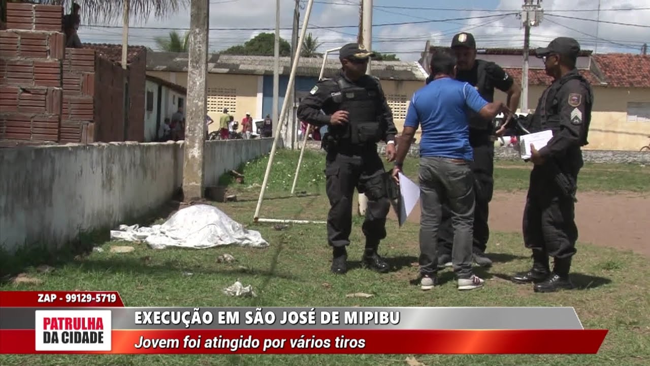 Jovem é atingido por vários disparos em São José de Mipibu