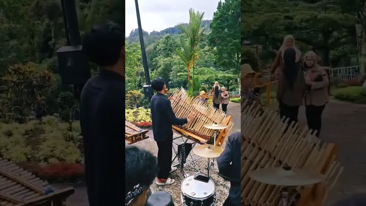 gambang suling kentongan baturaden menghibur pengunjung #kentongan #baturaden #shorts