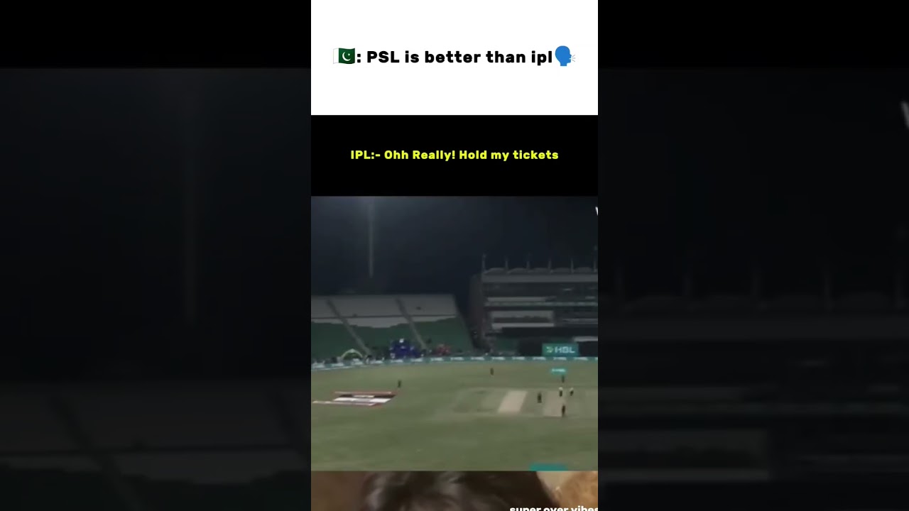 Empty Ground PSL is better than IPL #cricket