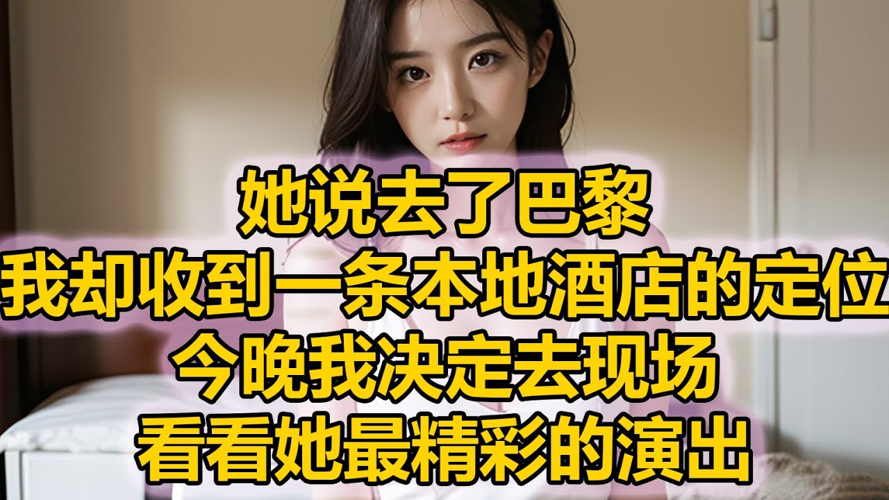 她说去了巴黎，我却收到一条本地酒店的定位，今晚我决定去现场，看看她最精彩的演出