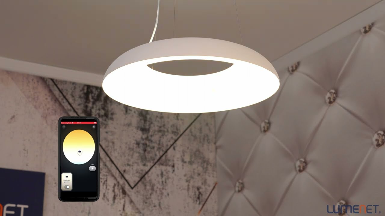 Philips Hue Amaze White and Color Ambiance LED pendant lamp, white + DIM Switch
