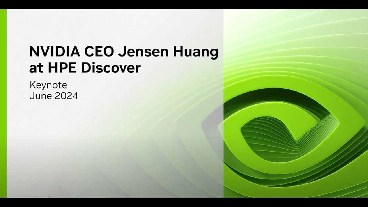 NVIDIA CEO Jensen Huang at HPE Discover 2024