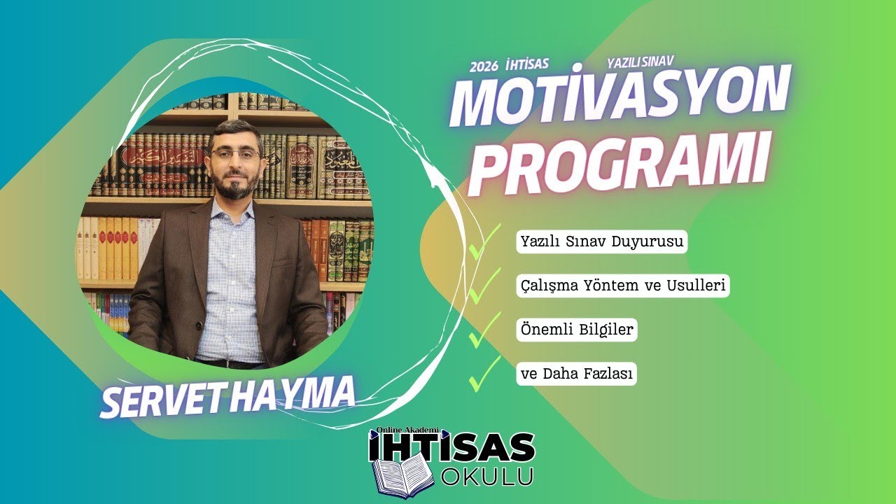 2026 İHTİSAS YAZILI SINAV DUYURUSU VE MOTİVASYON TOPLANTISI