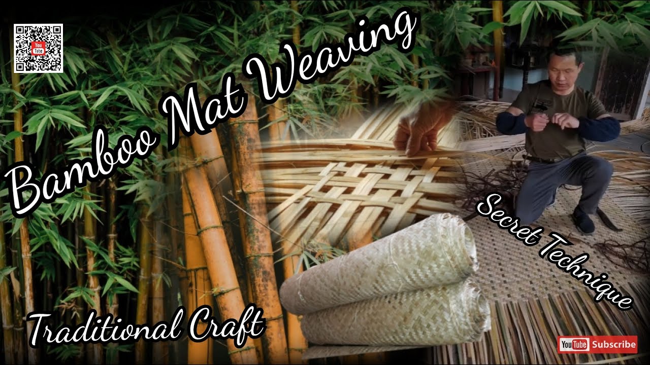 Bamboo Mat Weaving | Traditional Weaving Technique From Bamboo |Traditional Craft | Secret Technique