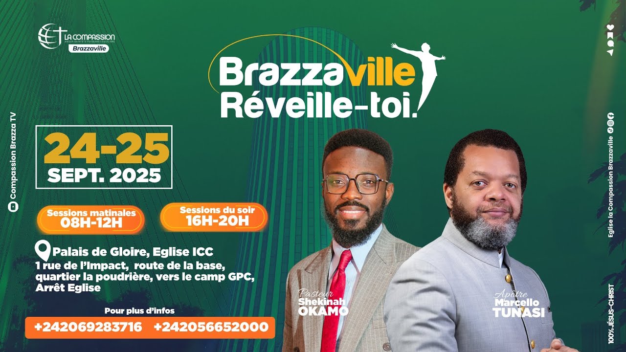 BRAZZAVILLE REVEILLE-TOI! • SESSION SOIR (JOUR 1) | APÔTRE MARCELLO TUNASI