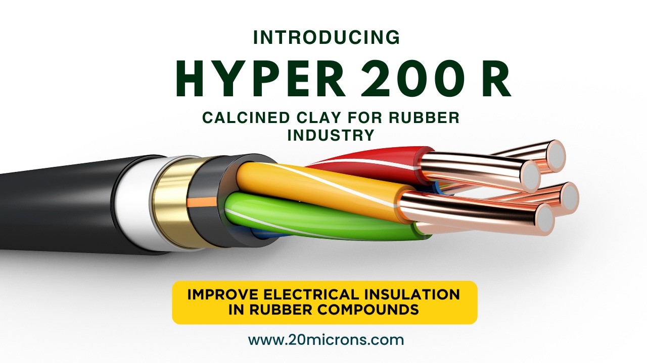 Calcined Clay for cable Industry | Hyper 200 R | Electrical Insulation Performance | 20 Microns