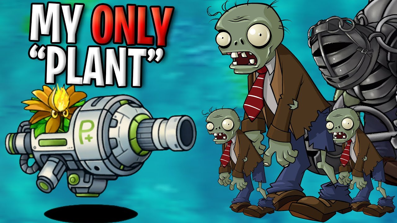 Destroying Zombies with my MECHA! (Plants vs Zombies: Fusion)