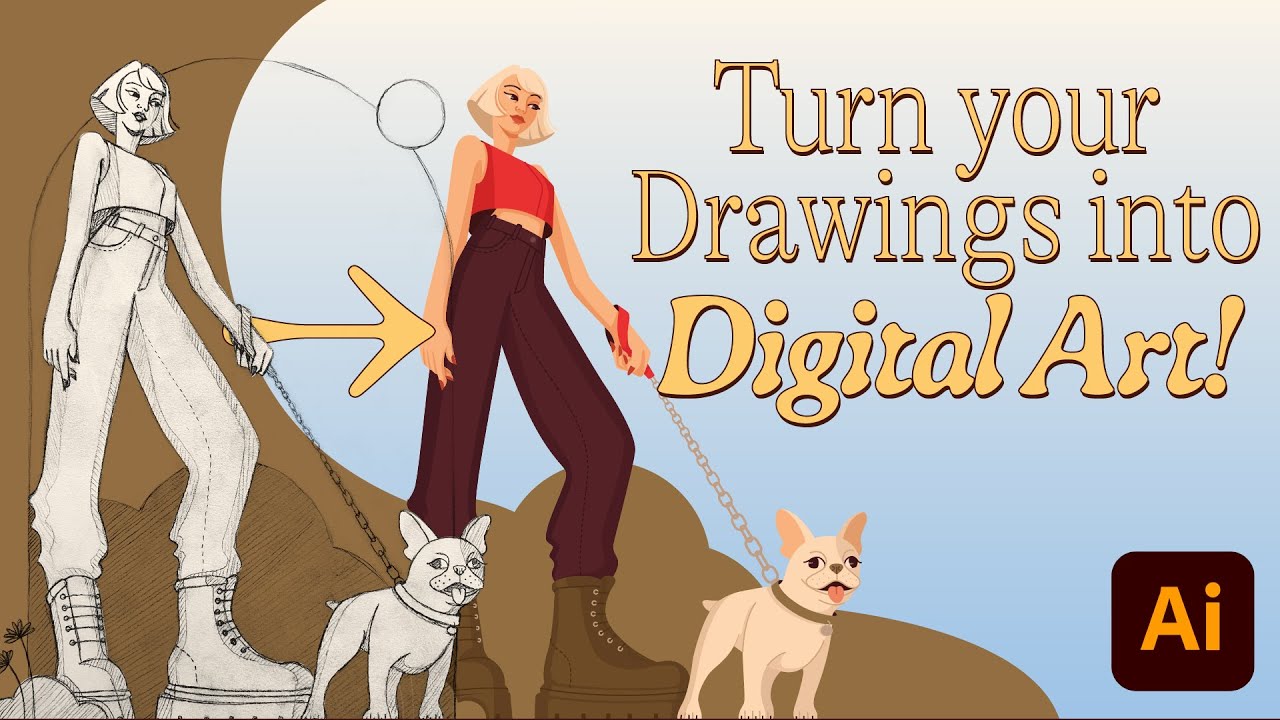 How to Turn Your Drawings Into Digital Art! 🎨 FOR BEGINNERS