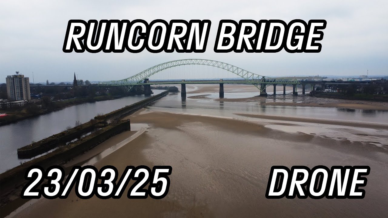 Runcorn Bridge by Drone | 4K | Breathtaking Aerial Views | 23/03/25
