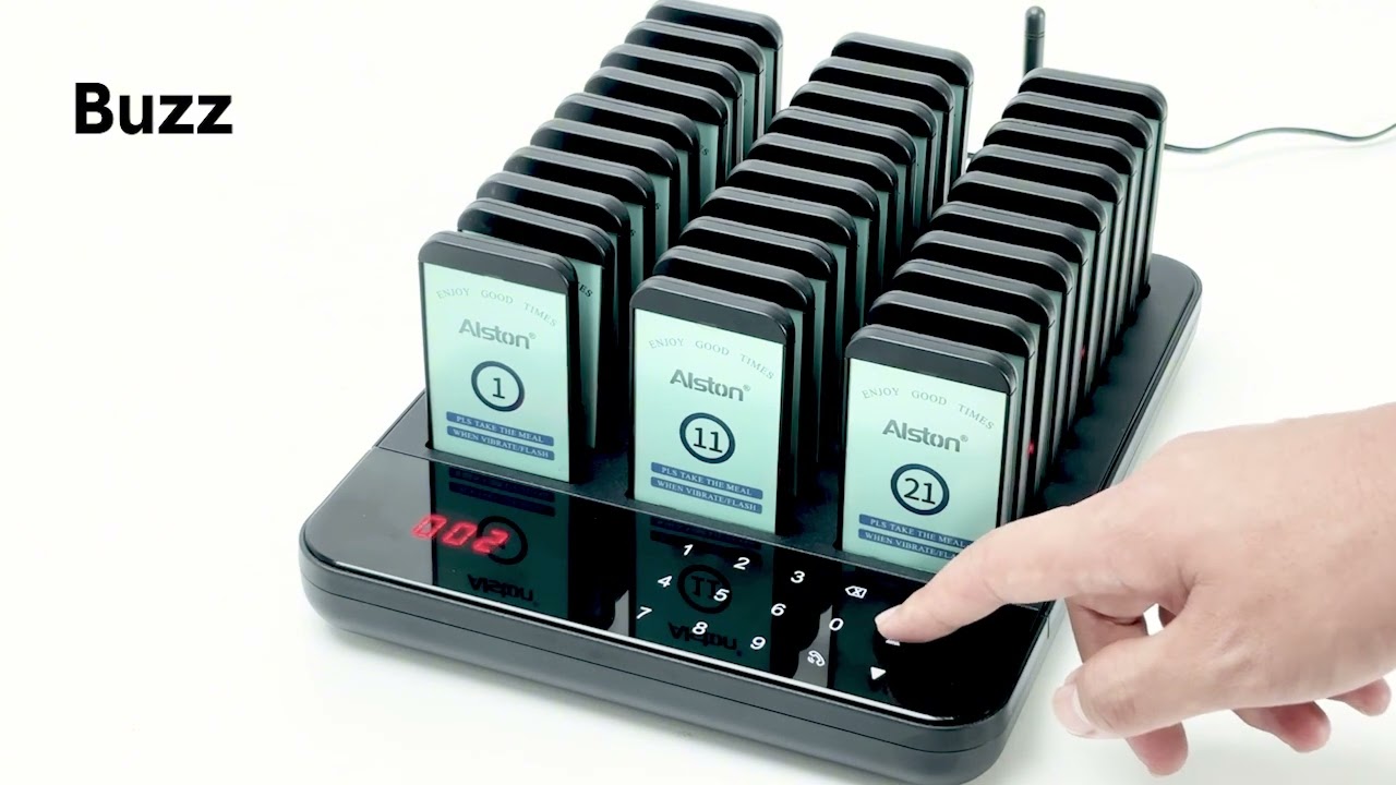 Restaurant Queuing Calling System Coaster Pager Guest Call Wireless Paging AU