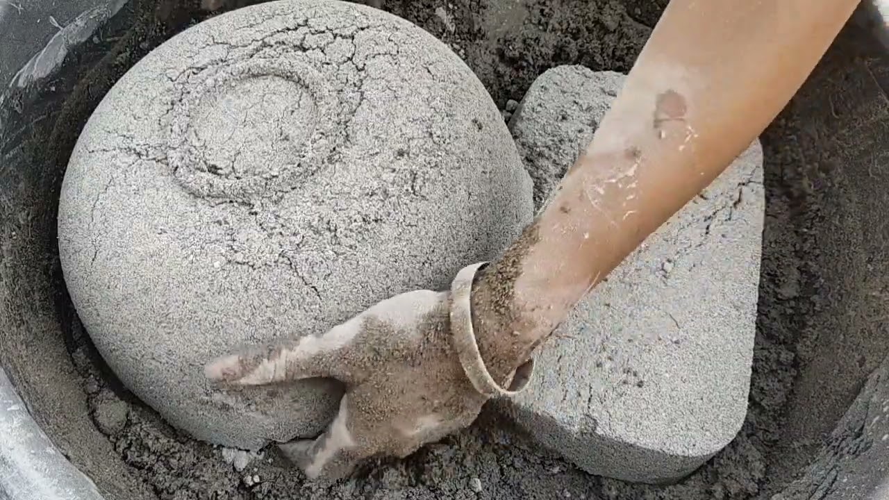 Asmr | Sand cement Huge Blocks | Water crumbling| Satisfying | Sleepaid | SAASMR |