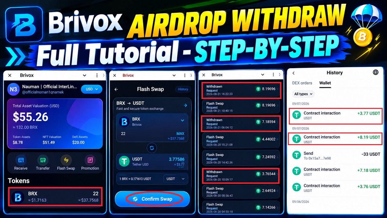 Brivox Free Telegram Airdrop Withdrawal Process | Step-by-Step Guide