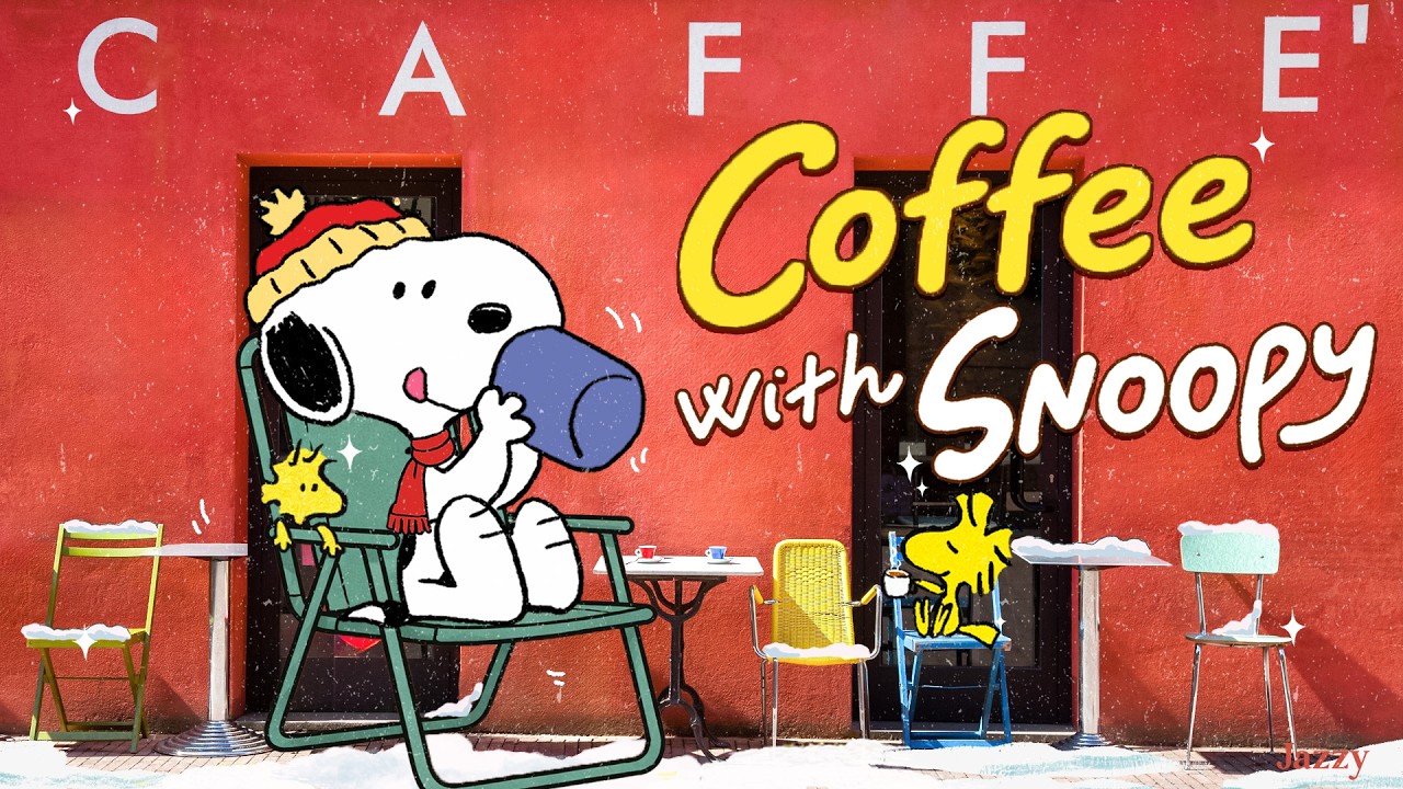 Cozy Morning Cafe with Snoopy 🎶☕| Positive Jazz Playlist for a Warm Coffee Break by Jazzy