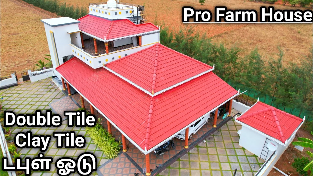 Beautiful Type Kerala Model Double Tile Roofing | Monier Red Tile With Clay Tile interior ♥️