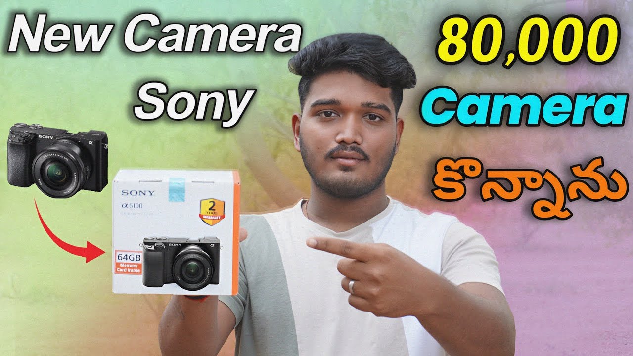 Sony camera unboxing telugu|sony camera alpha 6100 camera telugu