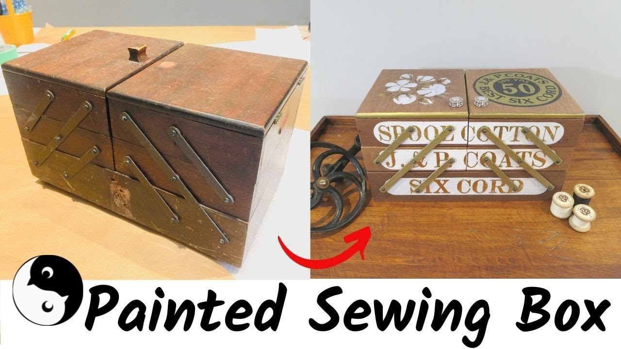 Painted Sewing Box | Birdz of a Feather