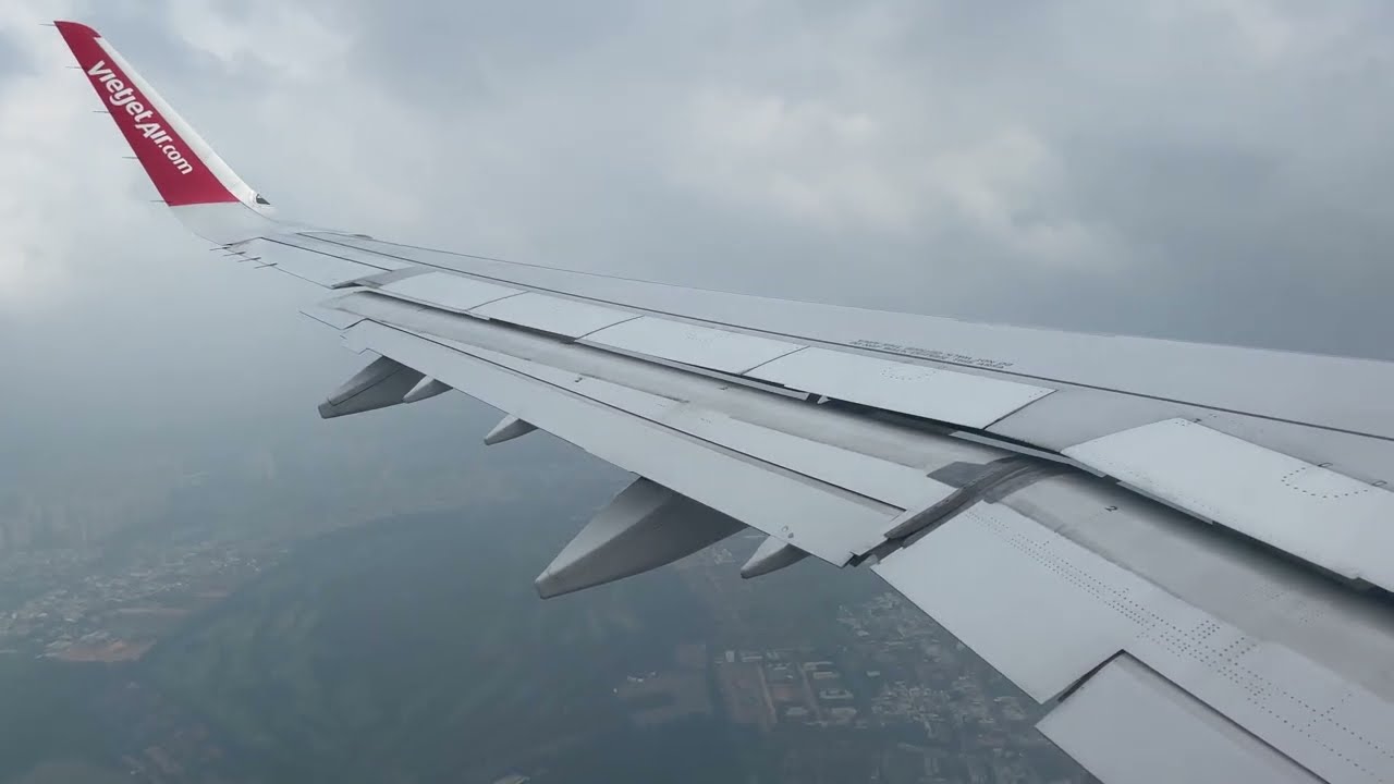 Vietjet Air | A321neo (A321-271 NEO) | Ha Noi-Ho Chi Minh (HAN-SGN) | Landing at SGN