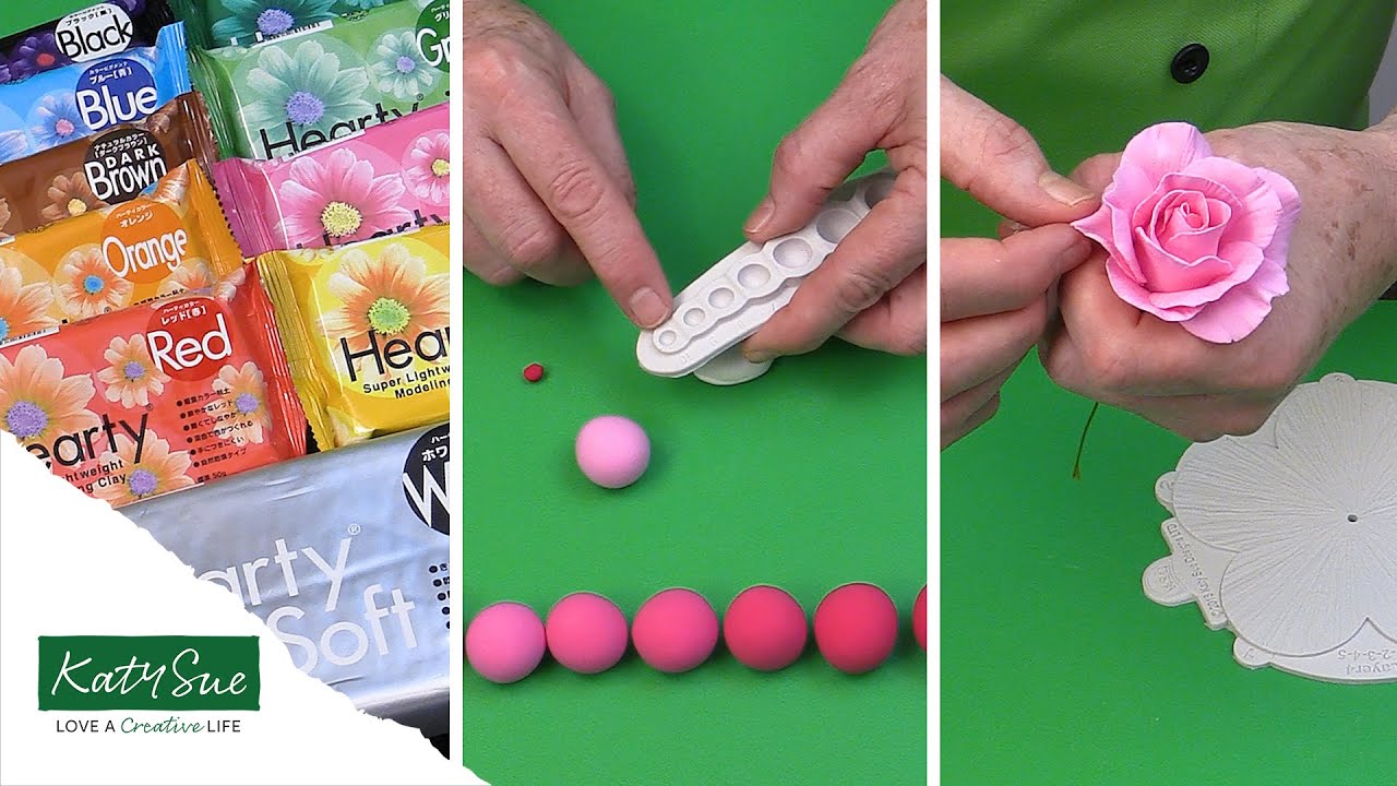 Working With Air Drying Clay To Make Flowers & The Differences When Working With Sugar