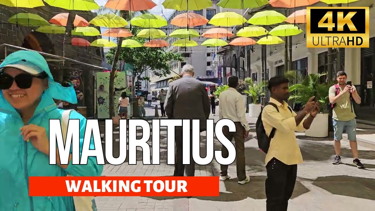 Port Louis, MAURITIUS 4K Walking Tour - Captions & Immersive Sound [4K Ultra HD/60fps]