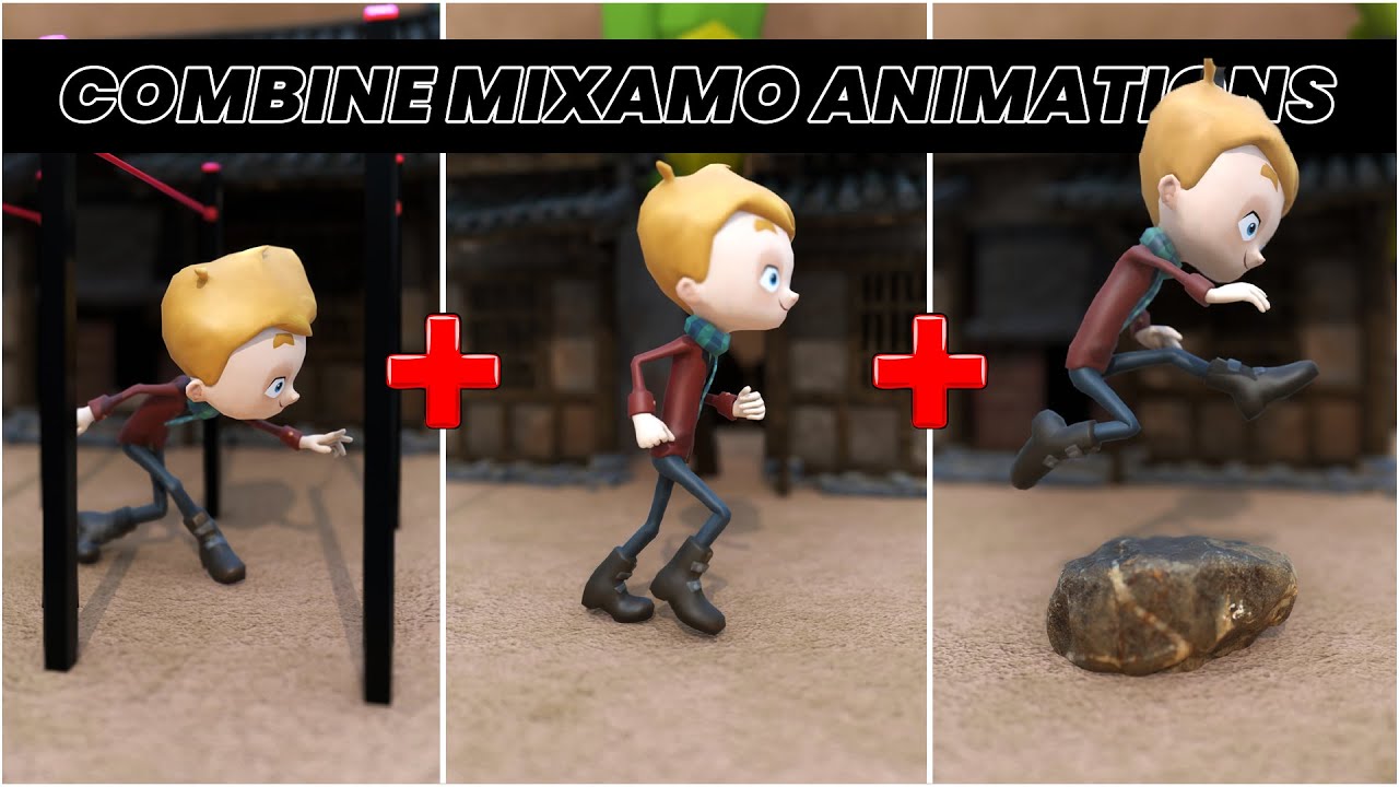 Легкое объединение нескольких анимаций из Mixamo | Учебник по Blender