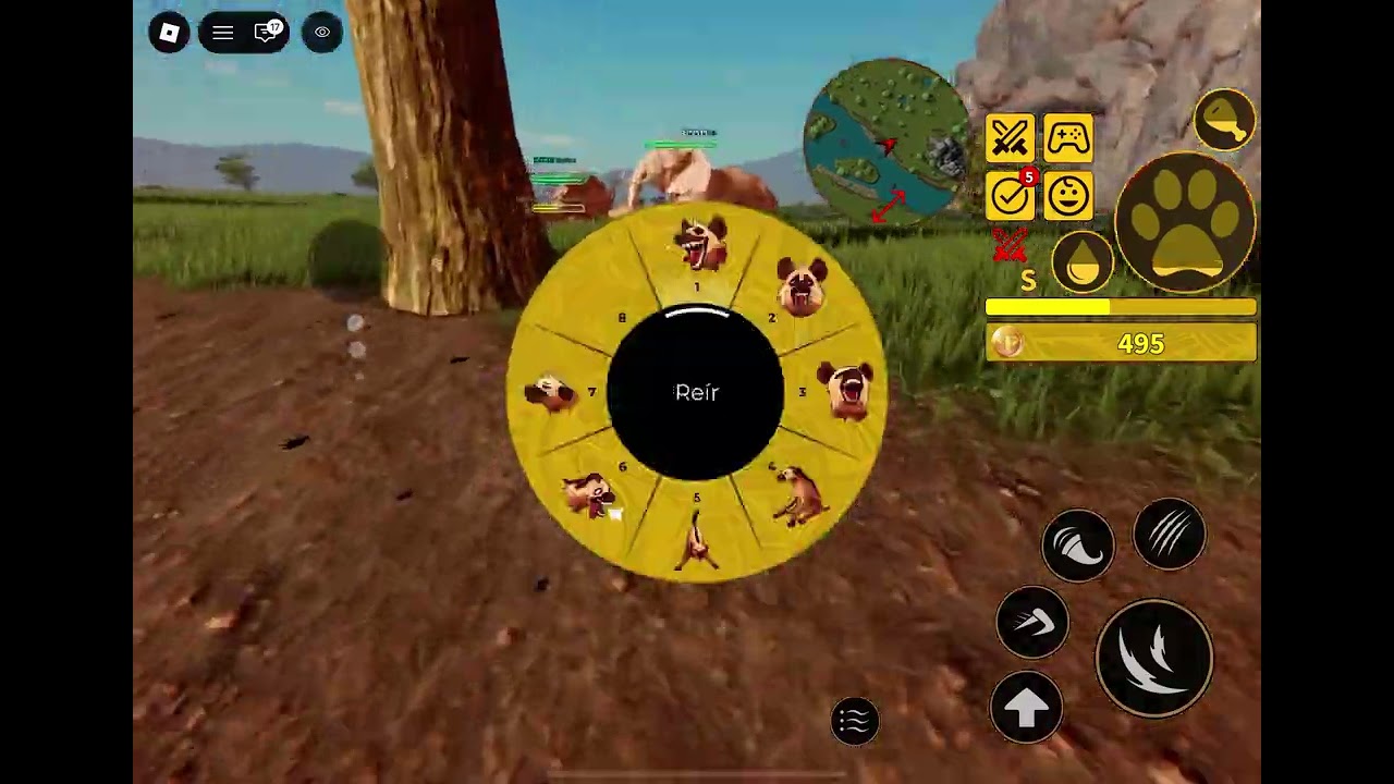 Comprando hiena y probando sus habilidades en savannah life roblox