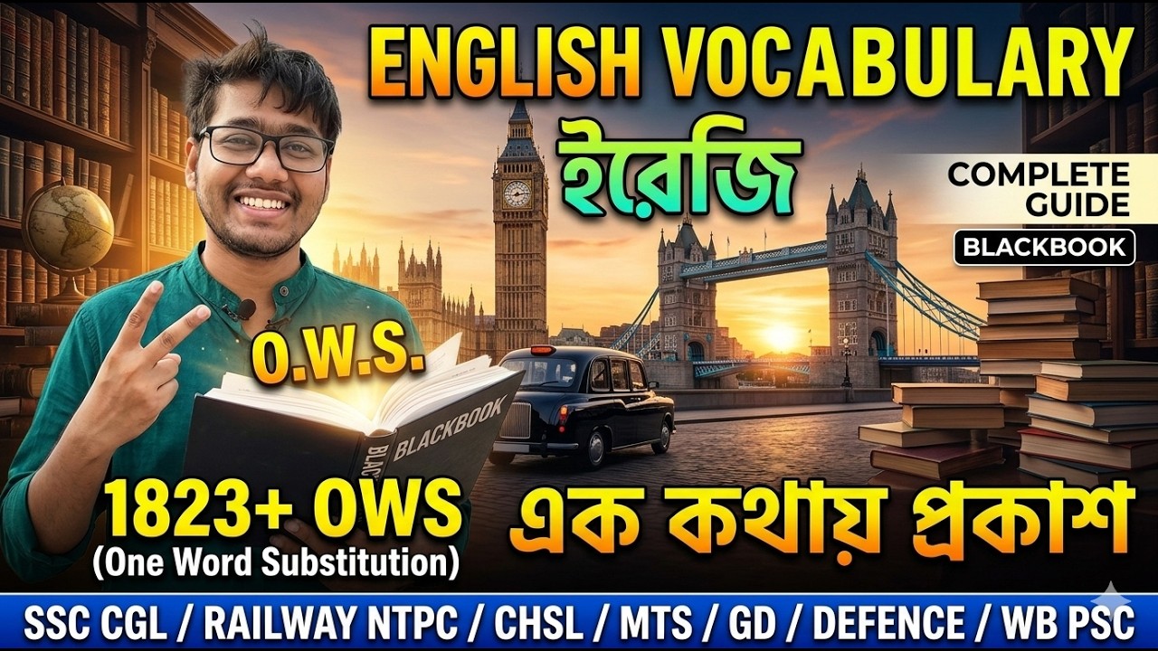 OWS মুখস্তের চিন্তা খতম!🔥 Blackbook One Word Substitution with Mnemonics | SSC, Railway, WBP & WBPSC