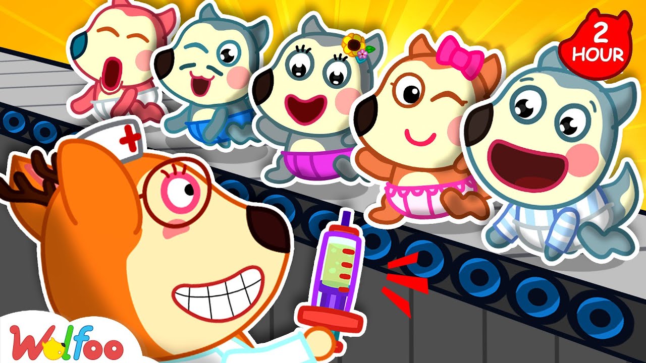 Time For A Shot with Wolfoo Baby Family | Five Little Babies + More | Wolfoo Family