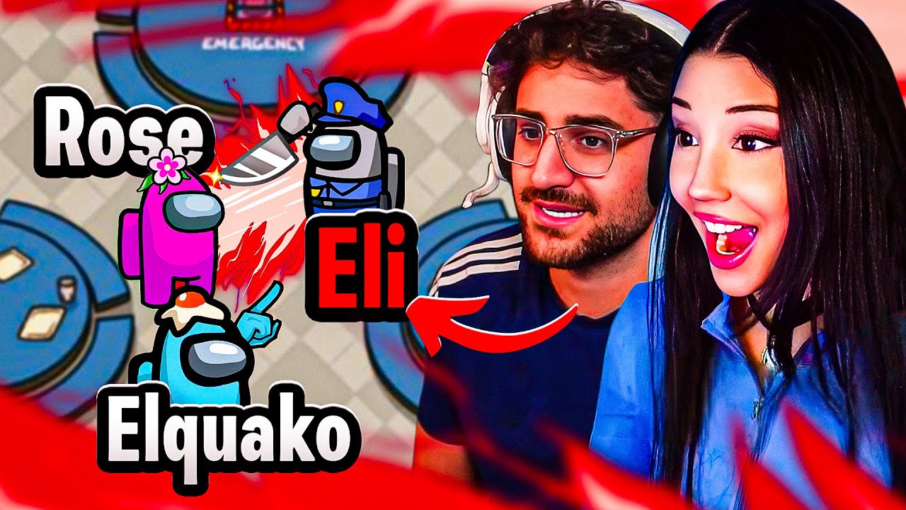 😱Das CHAOS beginnt! Mein krankestes Imposter-Game😱..!! AMONG US mit Eli,Rose,Kroko & co.(CRASHOUT) 🤬