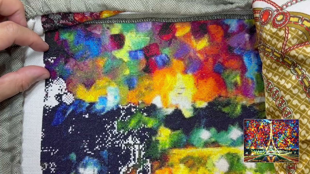 Flosstube Cross stitch 51: Stitch with me - Paris of my dreams Max Colour