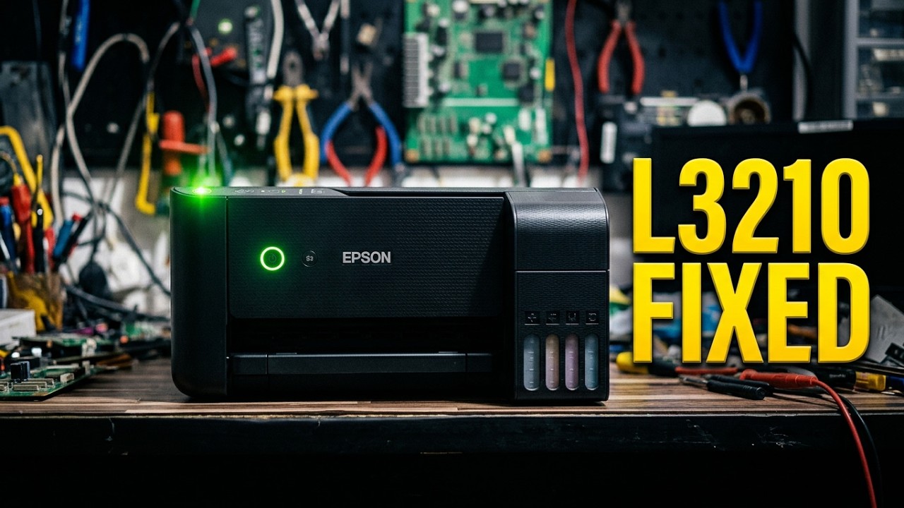 How To Fix Epson Printer L3110 L3210 L3250 Head Cable  Epson Red Light ✅✅