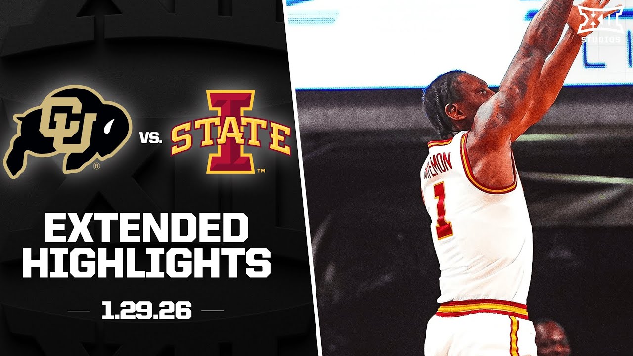 Colorado vs. #8 Iowa State Extended Highlights | 2025-26 Big 12 Men's Basketball