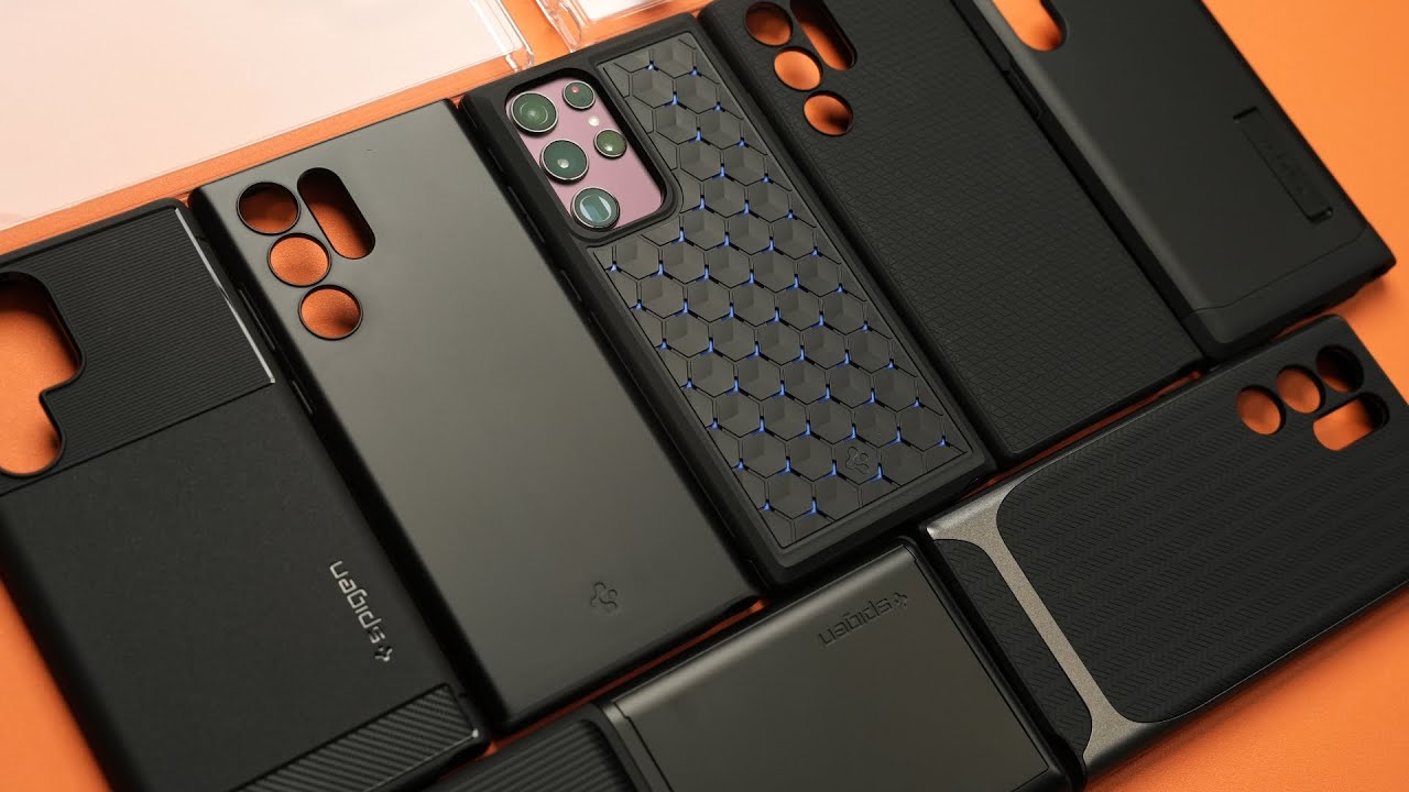 Samsung Galaxy S22 Ultra Full Spigen Case Lineup Review! (w/Timestamps)