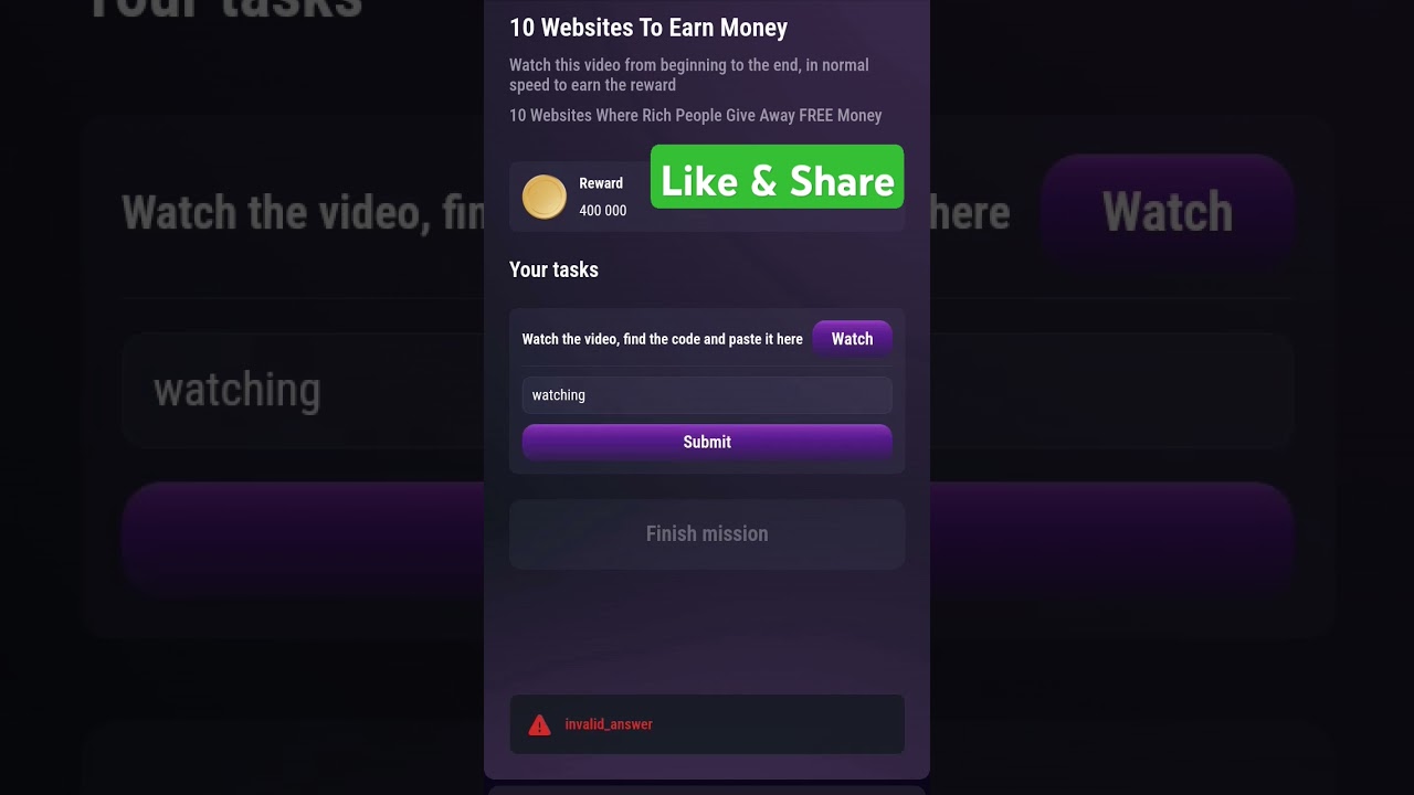 10 Websites to Earn Money Tapswap video code / video code