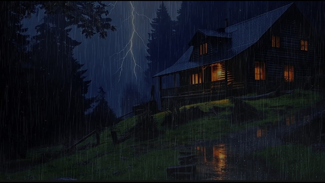 Super Heavy Rain to Sleep Instantly | Deep Sleep, Beat Insomnia, Relaxing White Noise