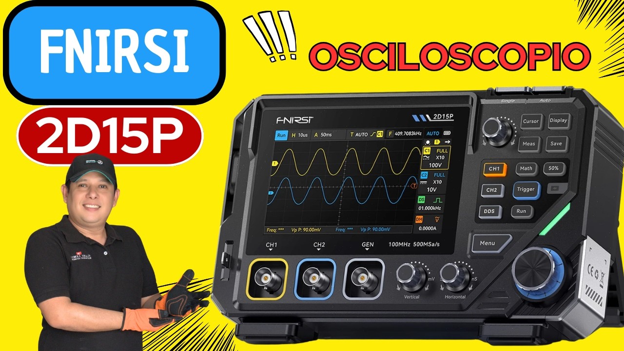 REVIEW Y GUÍA FNIRSI 2D15P | Osciloscopio, Multímetro y Generador 2026