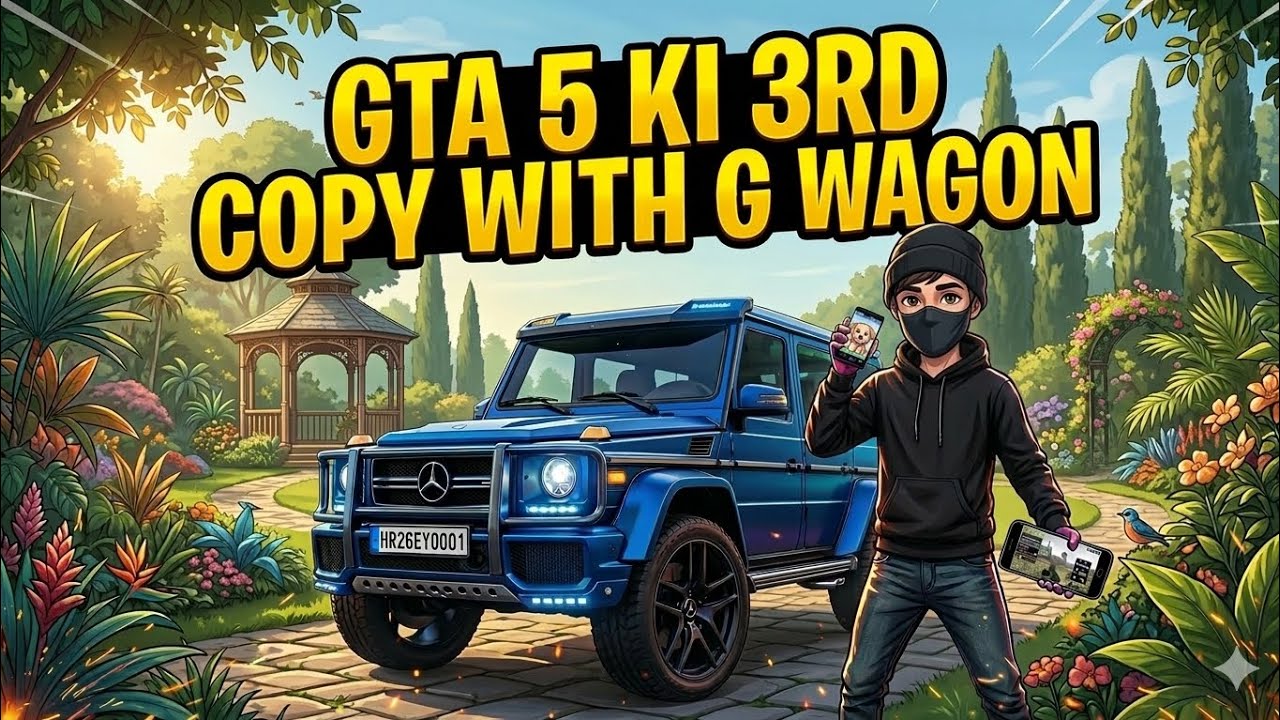 GTA 5 Ki 3rd copy with G wagon 0001 #gta5 #video #gwagon #0001 #trending #explore 