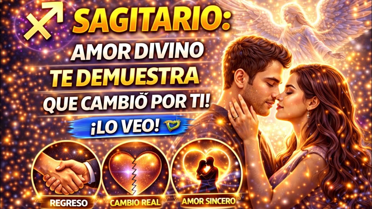 SAGITARIO ♐️&mdash; Amor Divino Te Demuestra Que Cambi&oacute; Por Ti ✨💖 | Lectura Espiritual