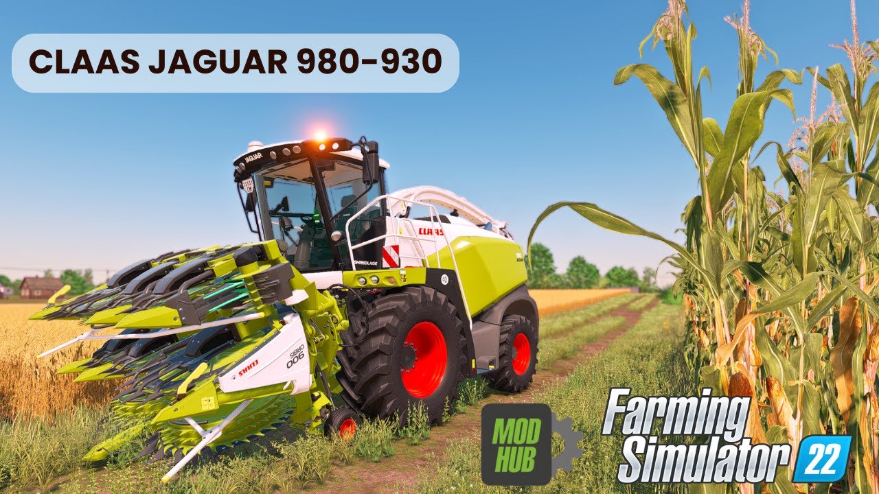 ✅ #fs22 Claas Jaguar 980-930 🌽 |  Modhub version ⚙️