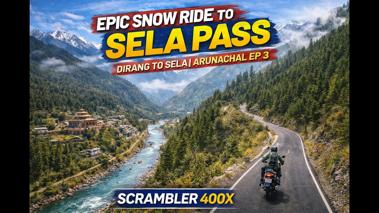 Arunachal Motorcycle Ride EP 3 | Dirang to Sela Pass | Triumph Scrambler 400X Adventure